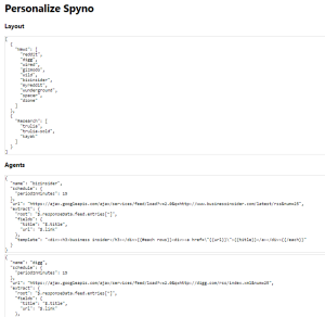 You'll see this Spyno options page